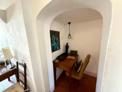 Area soggiorno di Lovely apartment in the heart of Florence