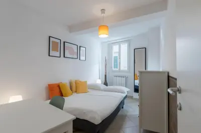 Letto o letti in una camera di Apartment in central Florence