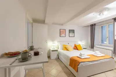 Letto o letti in una camera di Apartment in central Florence
