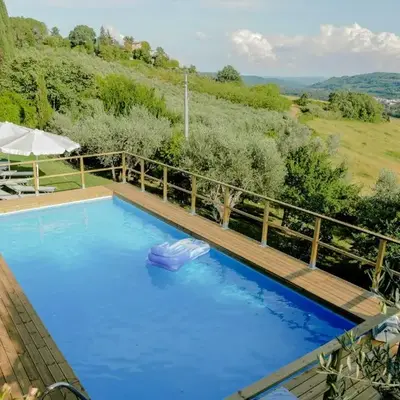 Medieval Church With Pool In Chianti