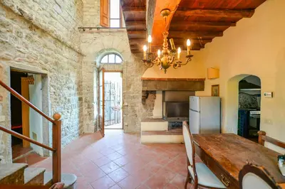 Area soggiorno di Medieval Castle From 1100 In Chianti
