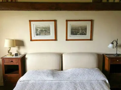 Letto o letti in una camera di Villa In Village Among Val Di Pesa Vineyards