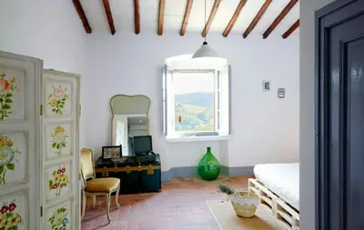 Area soggiorno di Rustic Villa With Pool In The Heart Of Chianti
