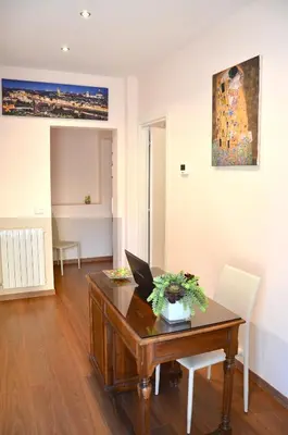 Area soggiorno di Florence Stadium B&B