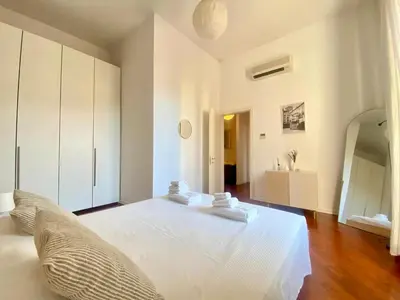 Letto o letti in una camera di Elegant accommodation near the center and nature