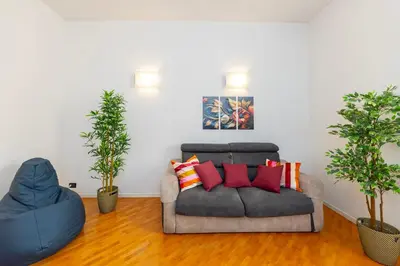 Area soggiorno di Comfortable and functional, terrace and parking