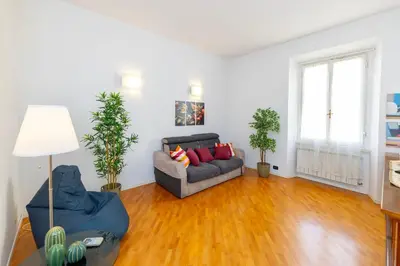 Area soggiorno di Comfortable and functional, terrace and parking
