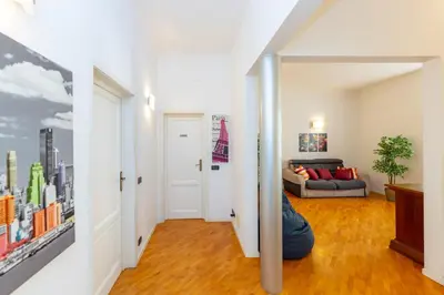 Area soggiorno di Comfortable and functional, terrace and parking