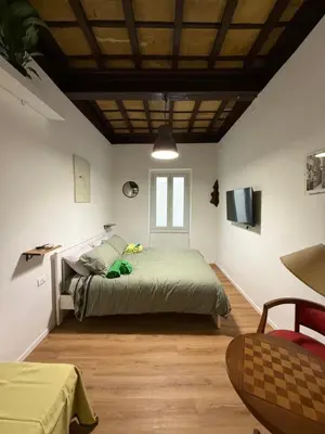 Letto o letti in una camera di Arte & Piante Vintage
