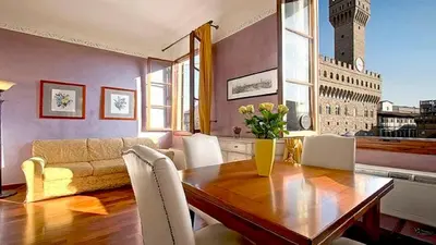 Area soggiorno di Magic Signoria Apartment