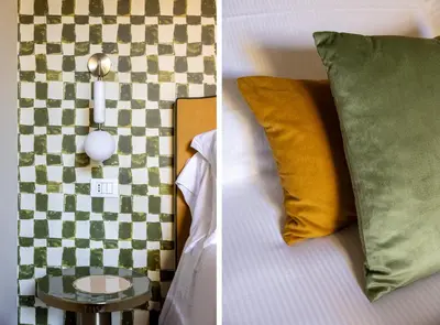 Letto o letti in una camera di Geometric Design Suite by Maison Florence