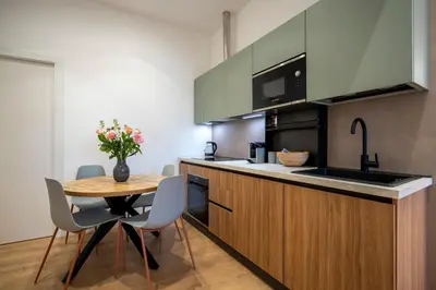 Cucina o angolo cottura di Apartment Aria Florence 5 min da SF SMN