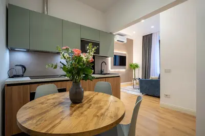 Cucina o angolo cottura di Apartment Aria Florence 5 min da SF SMN
