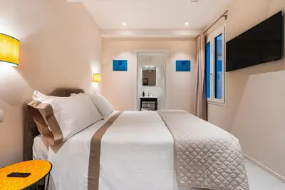 Letto o letti in una camera di Palazzo Accademia
