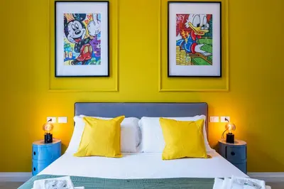 Letto o letti in una camera di Bright & Stylish Florence Apt 10 from SMN