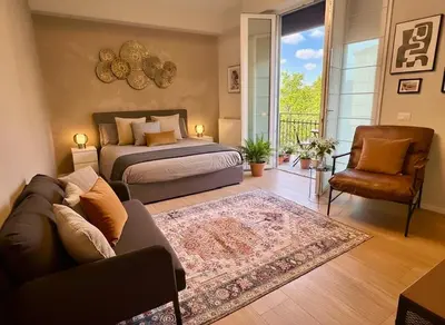Area soggiorno di A Casa di Cleo Urban Chic and Comfort