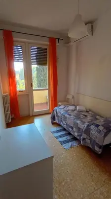 Letto o letti in una camera di Apartment in Novoli near the tram