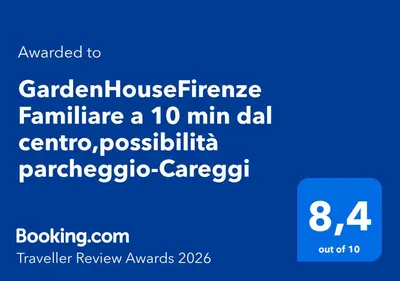 Certificato, attestato, insegna o altro documento esposto da GardenHouseFirenze Familiare a 10 min dal centro,possibilità parcheggio-Careggi