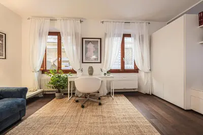 Area soggiorno di Apartments Florence- Corno Suite