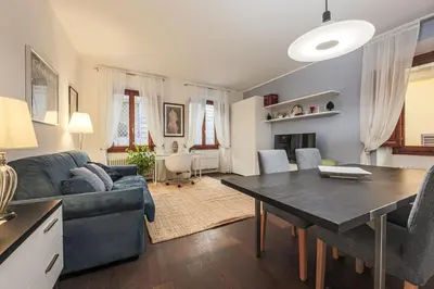 Area soggiorno di Apartments Florence- Corno Suite