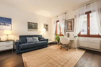Area soggiorno di Apartments Florence- Corno Suite