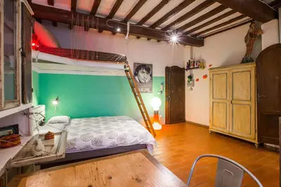 Letto o letti in una camera di Diladdarno
