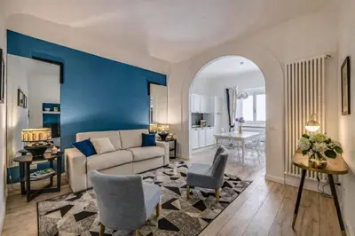 Area soggiorno di Apartments Florence Borgo dei Greci