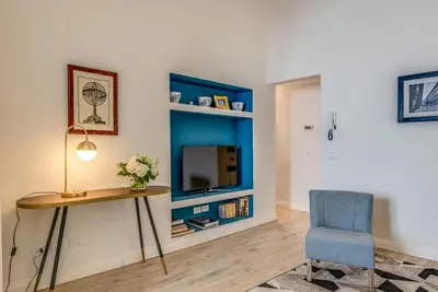 TV o dispositivi per l'intrattenimento presso Apartments Florence Borgo dei Greci