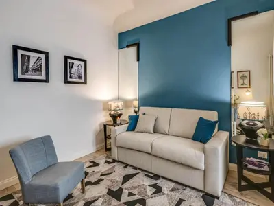 Area soggiorno di Apartments Florence Borgo dei Greci