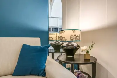 Area soggiorno di Apartments Florence Borgo dei Greci