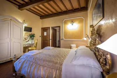 Letto o letti in una camera di Soggiorno Annamaria