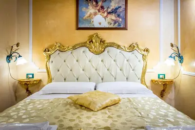 Letto o letti in una camera di Soggiorno Annamaria
