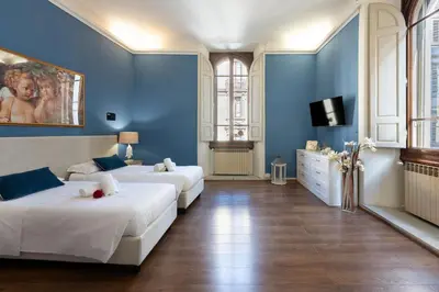 Letto o letti in una camera di Keys of Italy - Speziali 1 - Deluxe 2 bedroom flat nearby Piazza Repubblica