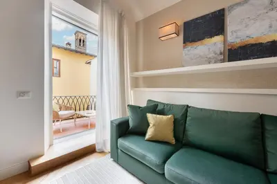 Area soggiorno di Keys of Italy - Alpha Beta Gamma - Tornabuoni 5 - Luxury apartments in the fashion district