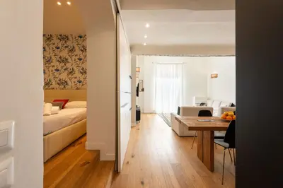 Letto o letti in una camera di Keys of Italy - Alpha Beta Gamma - Tornabuoni 5 - Luxury apartments in the fashion district