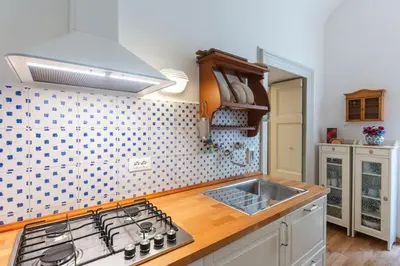 Cucina o angolo cottura di Apartment Vespucci- quite Historic Palace