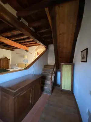 Letto o letti in una camera di Castello di Mugnana