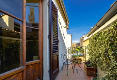 Balcone o terrazza di Palazzo Uguccioni Apartments