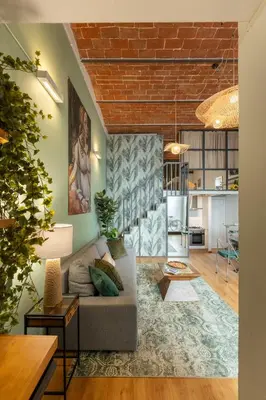 Area soggiorno di Via Cimabue 8b - Florence Charming Apartments - Metropolitan Loft in Florence - 20 minute walk to city center - excellent base for exploring - less than 5 minute walk to the supermarket - amazing bakery on the corner