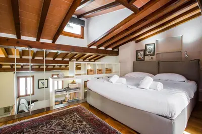 Letto o letti in una camera di Bohémienne Penthouse