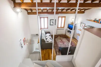 Letto o letti in una camera di Bohémienne Penthouse