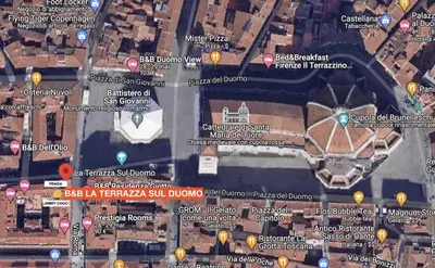 Vista generica su Firenze o vista sulla città dall'interno del bed & breakfast
