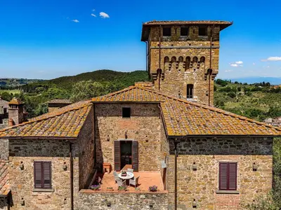 Paesaggio naturale nelle vicinanze della villa