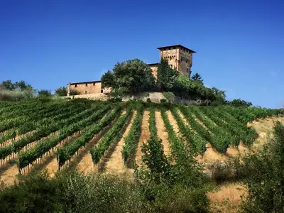 Paesaggio naturale nelle vicinanze della villa