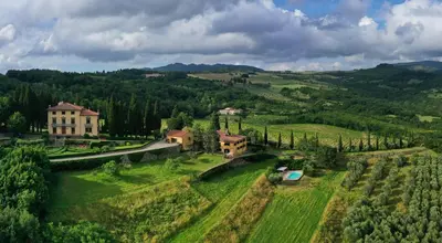 Paesaggio naturale nelle vicinanze of country house