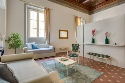 Area soggiorno di Residenza D'Epoca Historia Luxury Boutique