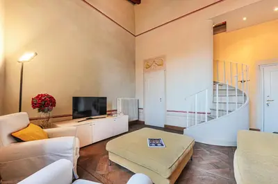TV o dispositivi per l'intrattenimento presso Apartments Florence - Ricasoli Terrace