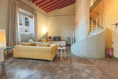 Area soggiorno di Apartments Florence - Ricasoli Terrace