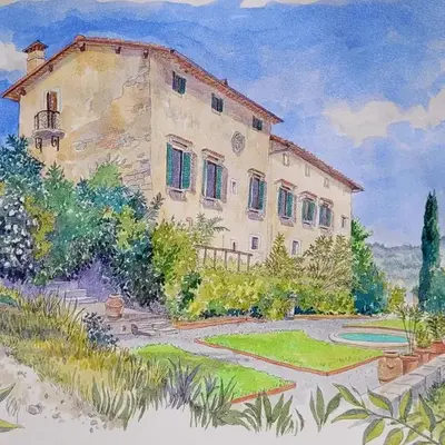 Medici Villa with Gardens 7 min from Florence