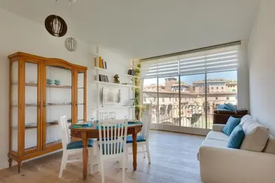 Area soggiorno di Apartments Florence - Ponte Vecchio Balcony